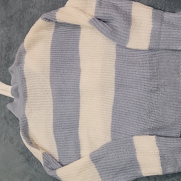 No Comment Striped Collared Sweater NWT!  XL - Picture 5 of 6